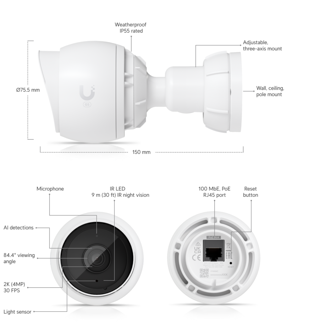 Caméra Ubiquiti G5 Bullet